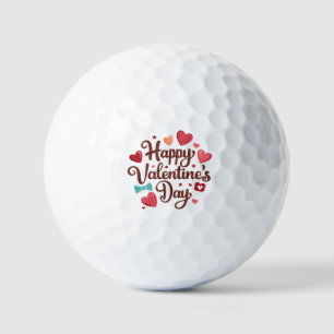 Happy Valentine's Day Golf Balls