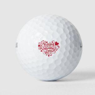 Happy Valentines Day Golf Balls