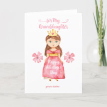 Happy Valentine's Day Granddaughter Card