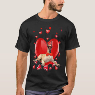 Happy Valentines Day Great Dane Dog V Day T-Shirt