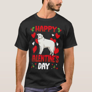 Happy Valentines Day Great Pyrenees Heart Love Ani T-Shirt