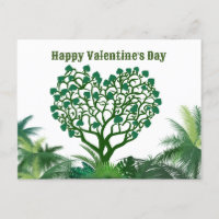 Happy Valentine's day green natural to you