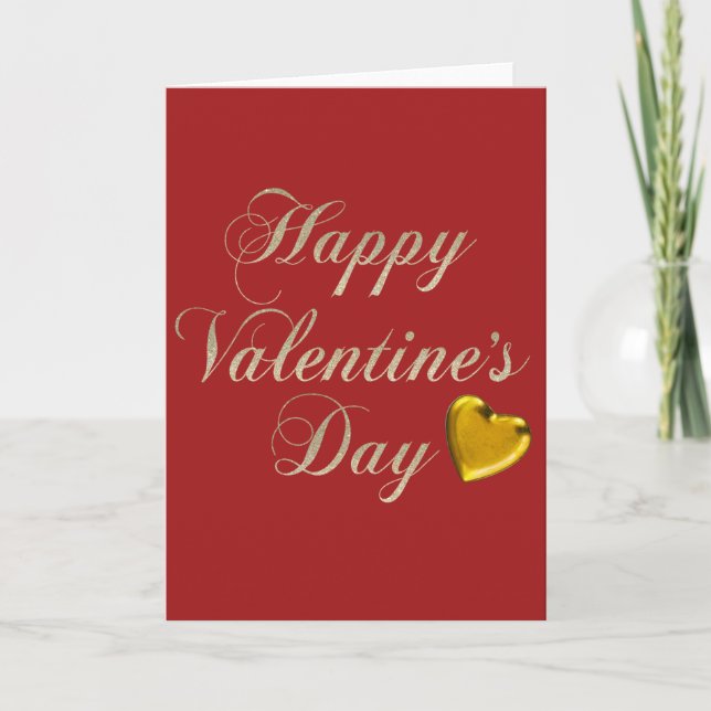 Happy Valentine's Day Greeting  Card (Front)