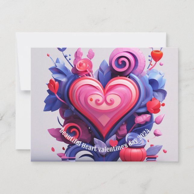 happy valentine's day greeting card (Front)