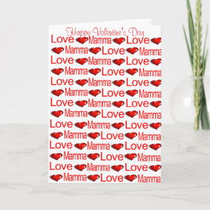 Happy Valentine's Day Greeting Card Mama Red Heart