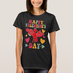 Happy Valentines Day Greyhound Heart Love Groovy T-Shirt