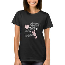 Happy Valentine's Day  Hand Drawn Hearts Tee