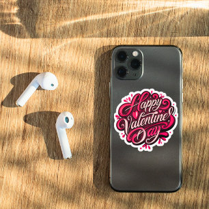 Happy Valentine's Day Hand-Lettered Design