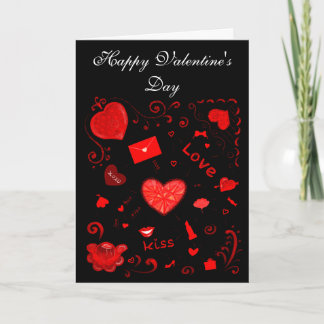 Happy Valentine's Day! Heart, хохо, love decor Car Card