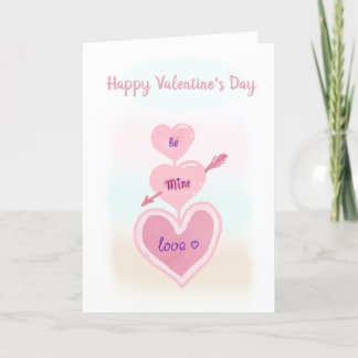 Happy Valentine's Day! Heart, be mine text Card