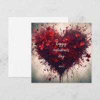 Happy Valentine's Day - Heart Filled Red Flowers