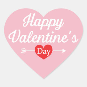 Happy Valentine's Day Heart Heart Sticker