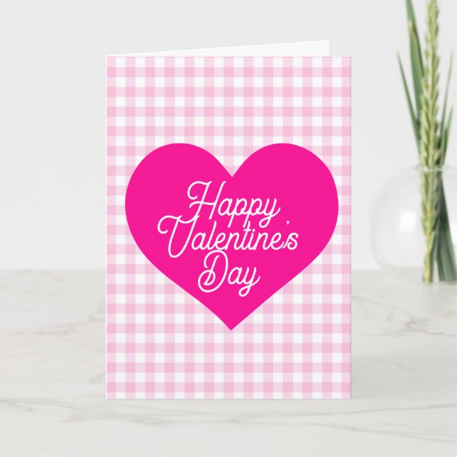 Happy Valentines Day heart Holiday Card (Front)