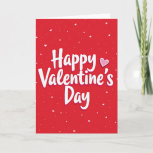 Happy Valentines Day Heart Layered Card
