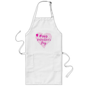 "HAPPY VALENTINE'S DAY" HEART LONG APRON