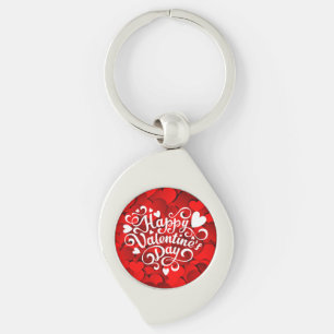 Happy Valentine's Day Heart Shape-23803 Key Ring