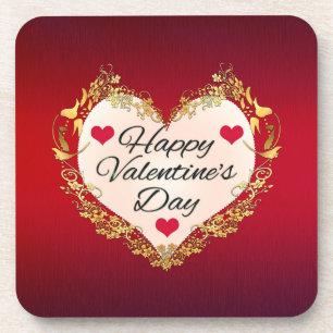 Happy Valentine's Day Heart Shape-47949 Coaster
