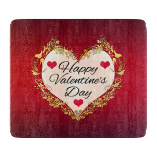Happy Valentine's Day Heart Shape-47949 Cutting Board