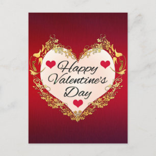 Happy Valentine's Day Heart Shape-47949 Postcard