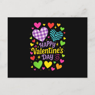 Happy Valentine's Day - Hearts Love Postcard
