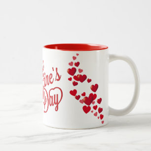 Happy Valentine's Day Hearts Mug