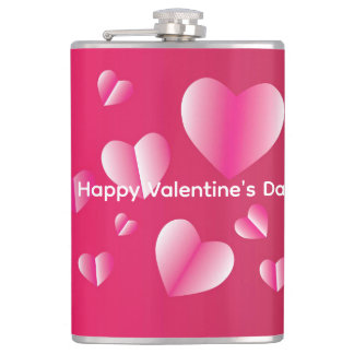 Happy Valentine's Day Hip Flask