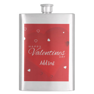 Happy Valentine's Day Hip Flask