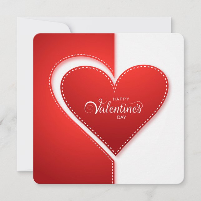 Happy Valentines Day Holiday Card (Front)