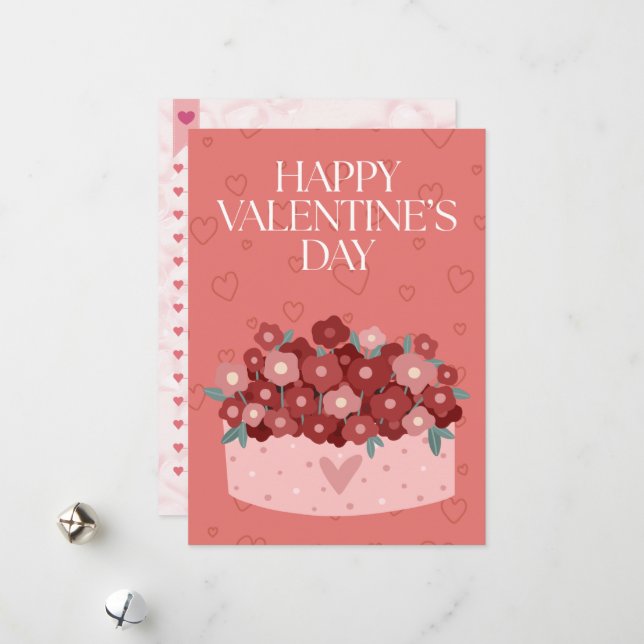Happy Valentine's Day Holiday Card (Front/Back In Situ)