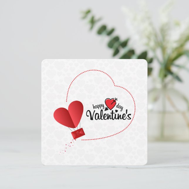 Happy Valentines Day Holiday Card (Standing Front)