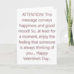 Happy Valentine's Day Holiday Card