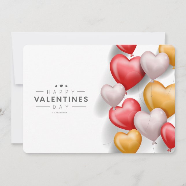Happy Valentine's Day  Holiday Card (Front)
