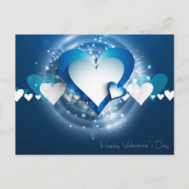 happy valentines day holiday postcard (Front)