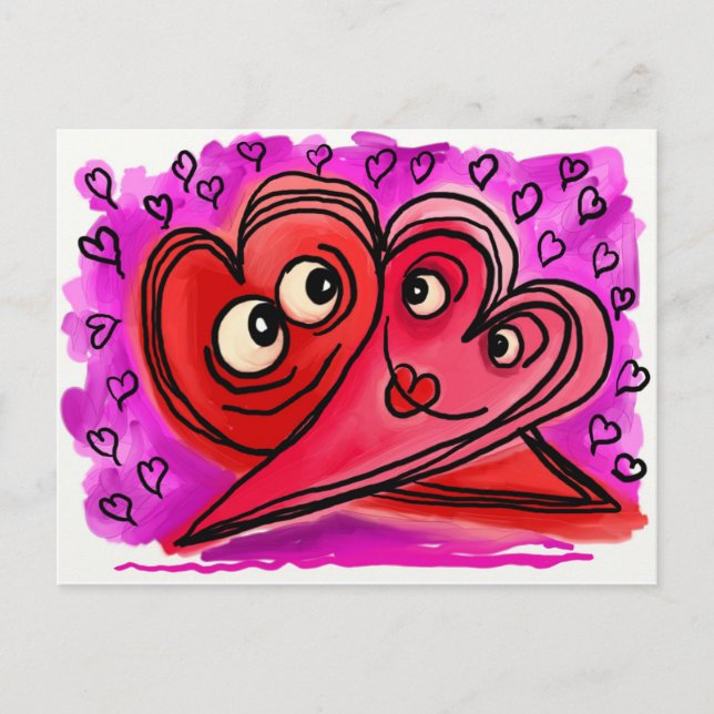 Happy Valentine's Day Holiday Postcard (Front)