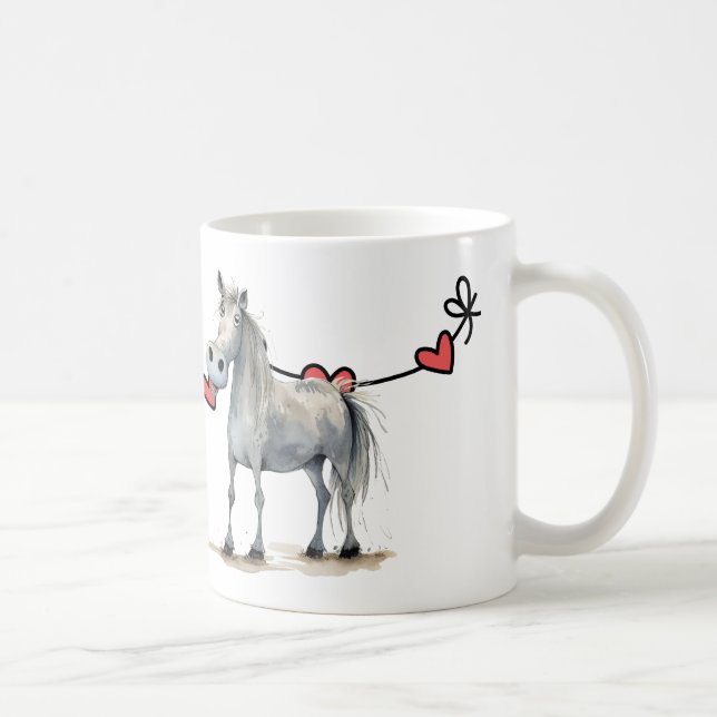 Happy Valentine's Day Horse Coffee Mug (Right)