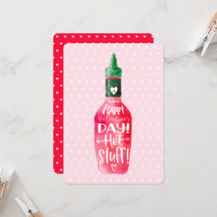 Happy Valentine's Day Hot Suff Hot Sauce Bottle