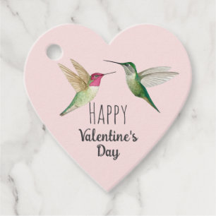 Happy Valentine's Day Hummingbirds   Favour Tags