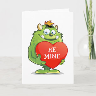 HAPPY VALENTINE'S DAY   I Love You Monster Holiday Card