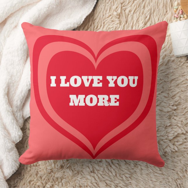 Happy Valentine's Day I Love You More Boyfriend  Cushion (Blanket)