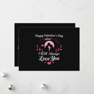 happy valentine's day i will always love you holiday card