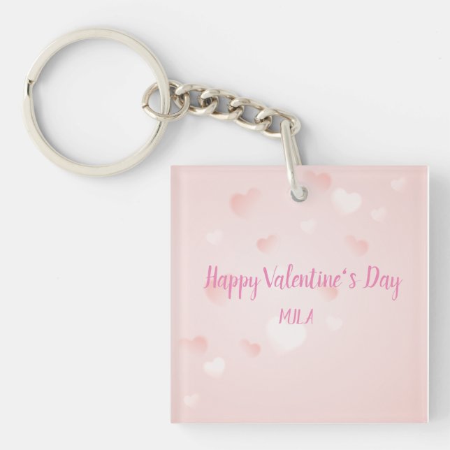 Happy Valentine's Day  Key Ring (Front)