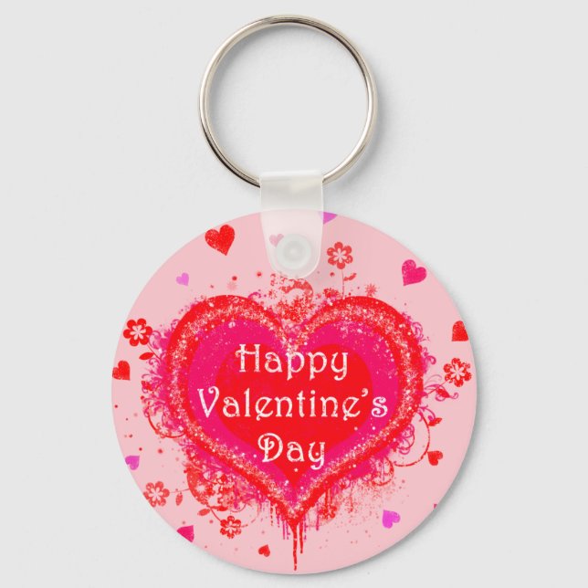 Happy Valentine's Day Key Ring (Front)