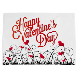 Happy Valentines Day Large Gift Bag