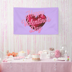 Happy Valentine's Day Lavender Banner