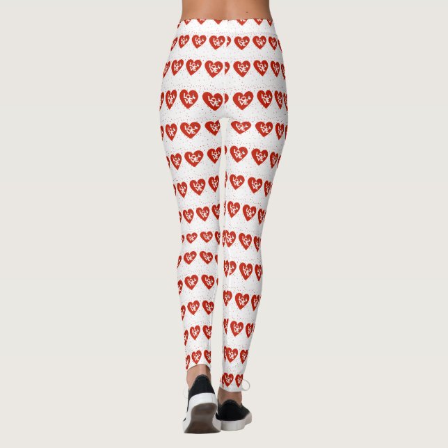  Happy Valentine's Day  Leggings (Back)