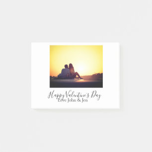 Happy Valentine's day love add name photo simple g Post-it Notes