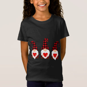 Happy Valentines Day Love Cute Heart Gnomes Valent T-Shirt