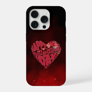Happy Valentine's Day Love Heart iPhone 15 Pro Case