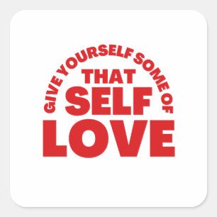 Happy Valentine's Day -Love Is The Key Happiness   Square Sticker