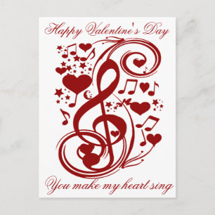 Happy Valentine's Day, Love_Postcard Holiday Postcard